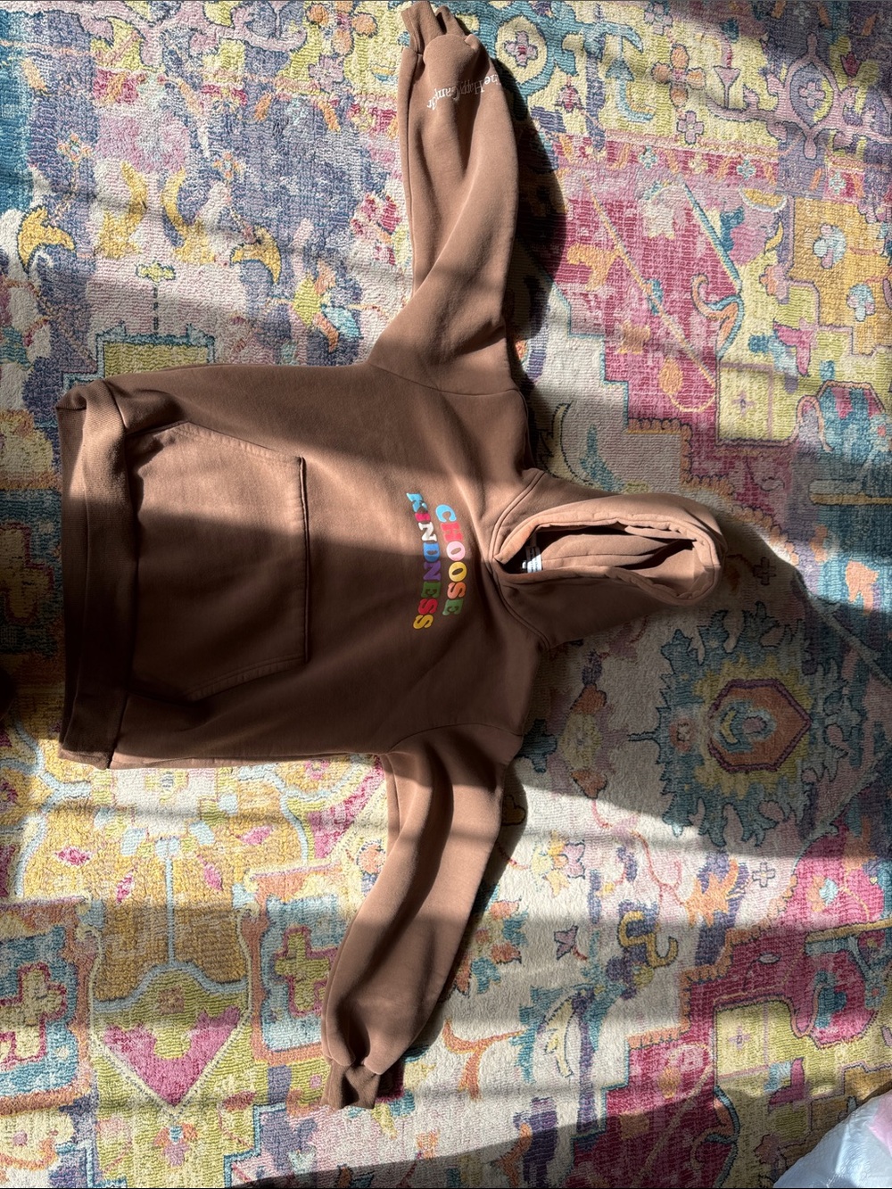 Brown 'Choose Kindness' Hoodie Sweatshirt